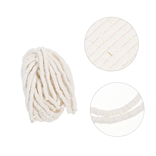 CORHAD Weiße Flache Polymer Clay Scheibenperlen Flexible Schmuckperlen für DIY Armbänder Halsketten Basteln Leichte Spacer Beads für Handgemachten Boho Schmuck CORHAD Weiße Flache Polymer Clay Scheibenperlen Flexible Schmuckperlen für DIY Armbänder Halsketten Basteln Leichte Spacer Beads für Handgemachten Boho Schmuck von CORHAD