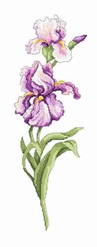 CORICAMO Kreuzstich - Stickpackung - Iris von CORICAMO