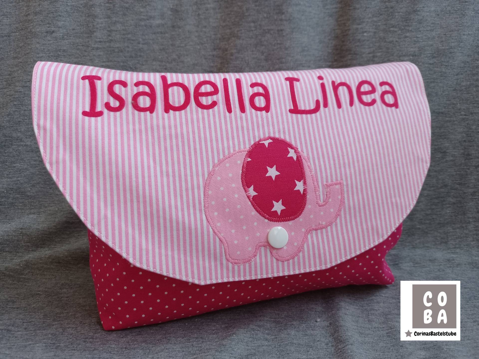 Windeltasche Personalsiert Elefant Windeltasche Personalsiert Elefant von CORINAsBASTELSTUBE