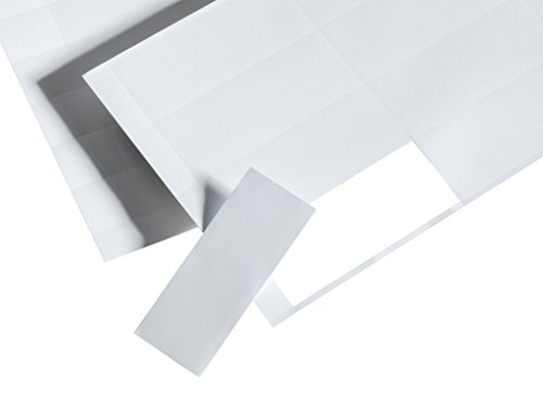 Perforierte Papieretiketten für COROSET magnetische Etikettenhalter/Etikettenträger/Etikettenhüllen/Einstecktaschen (10 Stück, 110 x 34, 10 Stk. je Bogen).) von COROSET