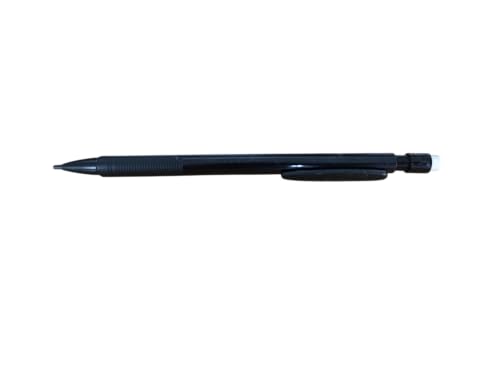 COS Druckbleistifte, 0,7 mm HB-Mine, schwarzer Schaft mit integriertem Radiergummi, vorgeladen mit 3 Minen, Packungsoptionen 1-20 (1) von COS