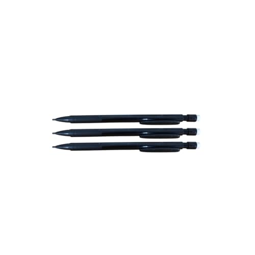 COS Druckbleistifte, 0,7 mm HB-Mine, schwarzer Schaft mit integriertem Radiergummi, vorgeladen mit 3 Minen, Packungsoptionen 1-20 (3) von COS