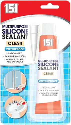COS Silikon Dichtmittel Transparent [1er-Pack je 70 g] – Wasserdichter Silikonkleber für Küche, Bad, WC & Dusche – Universal Silikon für Fliesen, Glas, Metall & mehr von COS