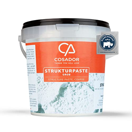 COSADOR THINGS YOU WILL LOVE - 1,7kg Strukturpaste Leinwand (grob) - hochwertige Strukturpaste für Acrylmalerei - einfärbbare Spachtelmasse Acrylmalerei - Made in Germany, ST10002 von COSADOR THINGS YOU WILL LOVE