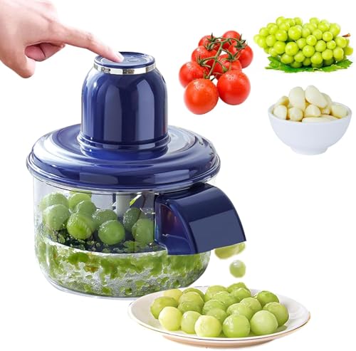 Elektrische Traubenschälmaschine, Automatische Schälmaschine, Electric Grape Peeling Machine Automatischer Obstschäler Knoblauchschälmaschine Kartoffelschäler für Trauben Tomaten (Blau) von COSEN