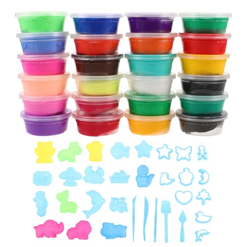 COSMEVIVI 1 Set Lufttrocknendes Ton-Set: Modelliermasse, nicht klebend und superleicht, mit Modellierwerkzeugen, Form für Heimwerkerarbeiten und Modellieren – Kunst- und Bastelbedarf für Kinder COSMEVIVI 1 Set Lufttrocknendes Ton-Set: Modelliermasse, nicht klebend und superleicht, mit Modellierwerkzeugen, Form für Heimwerkerarbeiten und Modellieren – Kunst- und Bastelbedarf für Kinder von COSMEVIVI