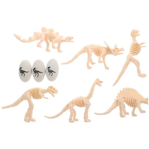 COSMEVIVI 1 Set Realistische Dinosaurier Skelette Und Dinosaurier Ei Modelle Dekoration Für Kuchen Dinosaurier Mottopartys Und Als Für 18 Skelette + 9 Eier COSMEVIVI 1 Set Realistische Dinosaurier Skelette Und Dinosaurier Ei Modelle Dekoration Für Kuchen Dinosaurier Mottopartys Und Als Für 18 Skelette + 9 Eier von COSMEVIVI