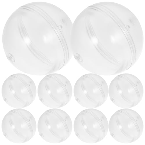 COSMEVIVI 10 Stück Gacha Schale, Kunststoffverpackungskugel, Süßigkeitenaufbewahrung, Display, Spielzeug, Osterkorb, Geschenkfüller, Befüllbare Runde Kapseln, Kunststoff Ostereier, COSMEVIVI 10 Stück Gacha Schale, Kunststoffverpackungskugel, Süßigkeitenaufbewahrung, Display, Spielzeug, Osterkorb, Geschenkfüller, Befüllbare Runde Kapseln, Kunststoff Ostereier, von COSMEVIVI