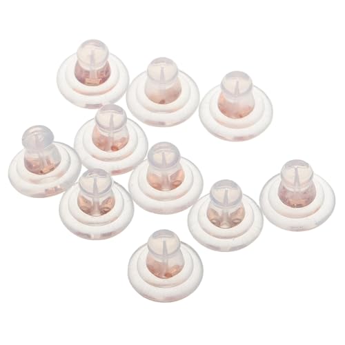 COSMEVIVI 10 Stück Transparente Silikon Ohrstöpsel, Ohrring Verschlüsse, Flache Rückseiten Für Ohrringe, Ohrstecker Zum Schlafen, Ohrstöpsel Zum Verschließen Von Ohrringen, Silikon COSMEVIVI 10 Stück Transparente Silikon Ohrstöpsel, Ohrring Verschlüsse, Flache Rückseiten Für Ohrringe, Ohrstecker Zum Schlafen, Ohrstöpsel Zum Verschließen Von Ohrringen, Silikon von COSMEVIVI