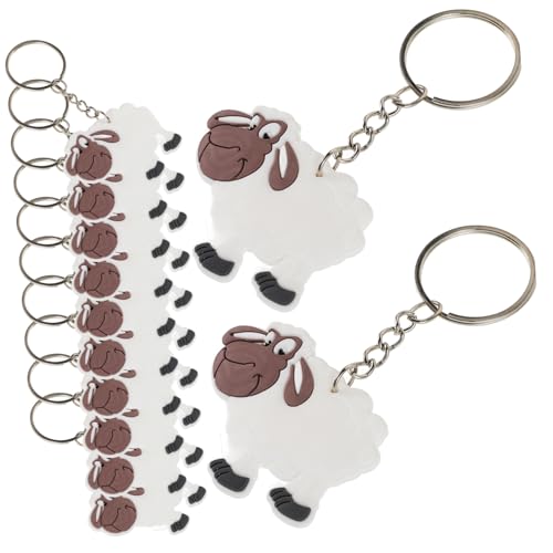 COSMEVIVI 12 Stück Schaf Schlüsselanhänger In Schafform, Modischer Schlüsselanhänger, Schafform, Charm, Schaf Taschenanhänger, Schaf Anhänger, Charms, Tier Schlüsselanhänger, Simulation COSMEVIVI 12 Stück Schaf Schlüsselanhänger In Schafform, Modischer Schlüsselanhänger, Schafform, Charm, Schaf Taschenanhänger, Schaf Anhänger, Charms, Tier Schlüsselanhänger, Simulation von COSMEVIVI