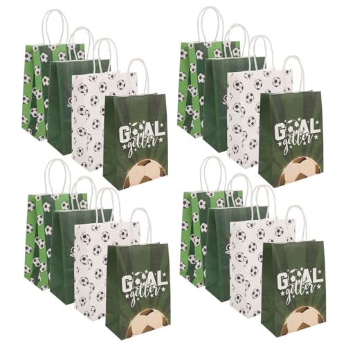 COSMEVIVI 16 Stück Geschenktüten Mit Fußballmotiv, Verpackungstüten Für Süßigkeiten, Partytüten, Sport Partygeschenke, Partytüten Zum Verpacken Von Geschenken, Papiergeschenktüten, COSMEVIVI 16 Stück Geschenktüten Mit Fußballmotiv, Verpackungstüten Für Süßigkeiten, Partytüten, Sport Partygeschenke, Partytüten Zum Verpacken Von Geschenken, Papiergeschenktüten, von COSMEVIVI