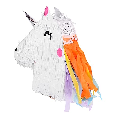COSMEVIVI 1stk Einhorn-piñata Sommerspielzeug Für Babys Kinderspielzeug Hängende Piñata Geburtstag Piñata Geburtstag Spielzeug Pinata-spielzeug Mehrfarbige Piñata-sticks Weiß Papier COSMEVIVI 1stk Einhorn-piñata Sommerspielzeug Für Babys Kinderspielzeug Hängende Piñata Geburtstag Piñata Geburtstag Spielzeug Pinata-spielzeug Mehrfarbige Piñata-sticks Weiß Papier von COSMEVIVI
