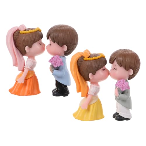 COSMEVIVI 2 Paar Kleine Braut- Und Bräutigam-figuren, Kuchendekoration, Hochzeitstorte, Dekoration, Romantische Braut- Und Bräutigam-figur, DIY Mikro-landschaftsbau-dekoration COSMEVIVI 2 Paar Kleine Braut- Und Bräutigam-figuren, Kuchendekoration, Hochzeitstorte, Dekoration, Romantische Braut- Und Bräutigam-figur, DIY Mikro-landschaftsbau-dekoration von COSMEVIVI