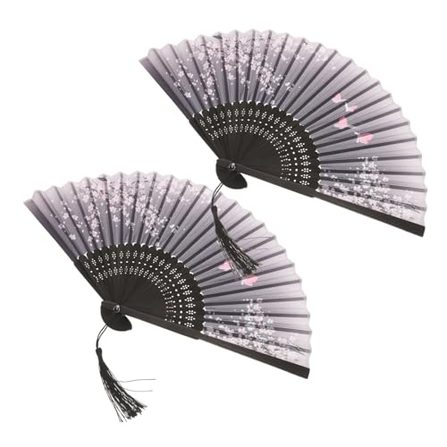 COSMEVIVI 2 Stück Antiker Chinesischer Faltbarer Handfächer Klassische Vintage Tanzfächer für Party Dekoration Foto Requisiten Langlebig Stilvoll für Freunde Familie Kollegen COSMEVIVI 2 Stück Antiker Chinesischer Faltbarer Handfächer Klassische Vintage Tanzfächer für Party Dekoration Foto Requisiten Langlebig Stilvoll für Freunde Familie Kollegen von COSMEVIVI