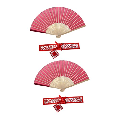 COSMEVIVI 2 Stück Chinesischer Faltfächer aus mit Handlich Klassisches Design Dekorativer Damen Fächer für Hochzeit Party mit Aufbewahrungsbox COSMEVIVI 2 Stück Chinesischer Faltfächer aus mit Handlich Klassisches Design Dekorativer Damen Fächer für Hochzeit Party mit Aufbewahrungsbox von COSMEVIVI