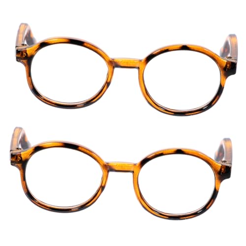 COSMEVIVI 2 Stück Stilvolle Puppenbrillen Transparentes Accessoire mit Leopardenmuster Dekorative Brillen für Puppen Modische Deko Brille zum Ankleiden COSMEVIVI 2 Stück Stilvolle Puppenbrillen Transparentes Accessoire mit Leopardenmuster Dekorative Brillen für Puppen Modische Deko Brille zum Ankleiden von COSMEVIVI