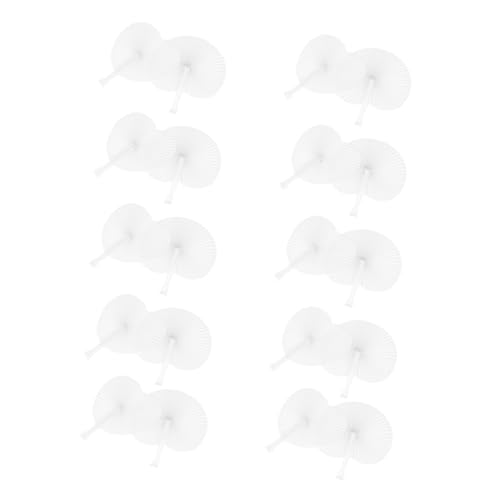 COSMEVIVI 20 Stück Teiliges Faltbare Papier Handfächer in Weiß Runde und Herzförmige Formen Leichte Hochzeit Deko Personalisierbar Tragbar als Hochzeit und Party Accessoire COSMEVIVI 20 Stück Teiliges Faltbare Papier Handfächer in Weiß Runde und Herzförmige Formen Leichte Hochzeit Deko Personalisierbar Tragbar als Hochzeit und Party Accessoire von COSMEVIVI