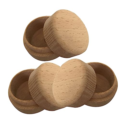 COSMEVIVI 3 Stück Runde Mini-holzbox Zur Aufbewahrung Von Verlobungskarten Schmuckschatulle Hochzeitshalter COSMEVIVI 3 Stück Runde Mini-holzbox Zur Aufbewahrung Von Verlobungskarten Schmuckschatulle Hochzeitshalter von COSMEVIVI