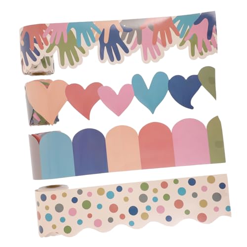 COSMEVIVI 4 Rollen Wasserfeste Bulletin Board Border Sticker Selbstklebend Dekorativer Rahmen für Klassenzimmer Wand Pinnwand DIY Bastelprojekte Hobo-stil COSMEVIVI 4 Rollen Wasserfeste Bulletin Board Border Sticker Selbstklebend Dekorativer Rahmen für Klassenzimmer Wand Pinnwand DIY Bastelprojekte Hobo-stil von COSMEVIVI