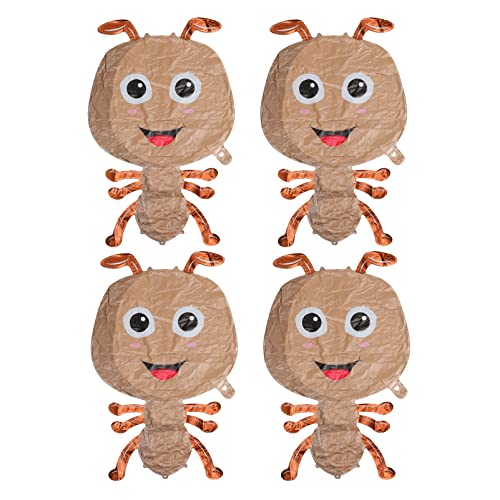 COSMEVIVI 4 Stück Aufblasbare Tier Folienballons Süße Cartoon Insekten für Kinderfeste Deko für Geburtstagsfeiern Shower und Feierlichkeiten von COSMEVIVI