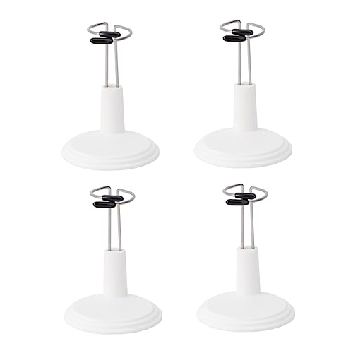 COSMEVIVI 4 Stück Kreativer Puppenständer Tragbarer Halter für Bärenpuppen Weiß zum Ausstellen und Lagern von Puppen und Spielzeugmodellen für Zuhause von COSMEVIVI