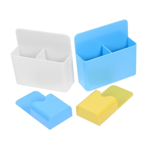 COSMEVIVI 4 Stück Magnetischer Stifthalter mit Starkem Halt für Whiteboard und Kühlschrank Multifunktionaler Organizer mit Einzelfächern für Marker für Büro Schule und Küche von COSMEVIVI