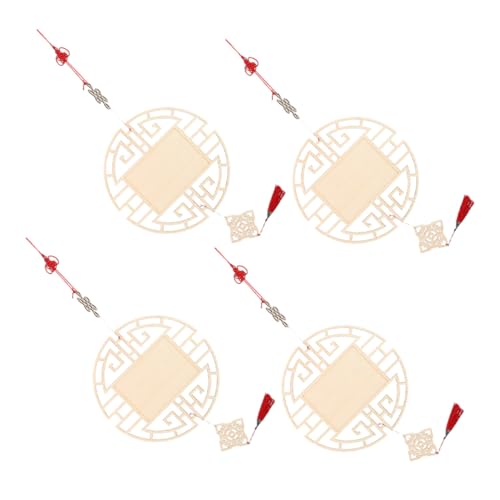 COSMEVIVI 4 Stück Teiliges Chinesische Deko Holzanhänger für DIY Basteln mit Traditionellem Antiken Design Langlebig und Kreativ als Frühlingsfest Wand und Klassenzimmer Dekoration COSMEVIVI 4 Stück Teiliges Chinesische Deko Holzanhänger für DIY Basteln mit Traditionellem Antiken Design Langlebig und Kreativ als Frühlingsfest Wand und Klassenzimmer Dekoration von COSMEVIVI