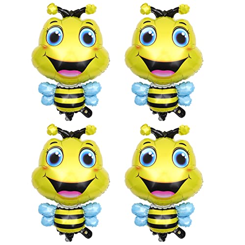 COSMEVIVI 4 Stück Tier Folienballons Bienen Dekoration für Kindergeburtstag Langlebig und Reißfest aus Aluminiumfolie für Partys und Feierlichkeiten COSMEVIVI 4 Stück Tier Folienballons Bienen Dekoration für Kindergeburtstag Langlebig und Reißfest aus Aluminiumfolie für Partys und Feierlichkeiten von COSMEVIVI
