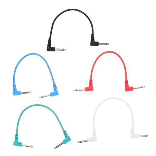 COSMEVIVI 5 Stück Gitarren-patchkabel – Anschlusskabel Für Gitarreneffektpedale, 30 Cm Draht-patchkabel, Nahtloses Umschalten, Für Amateurmusiker COSMEVIVI 5 Stück Gitarren-patchkabel – Anschlusskabel Für Gitarreneffektpedale, 30 Cm Draht-patchkabel, Nahtloses Umschalten, Für Amateurmusiker von COSMEVIVI