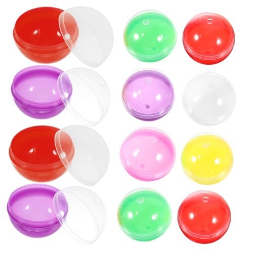 COSMEVIVI 50 Stück Gasschalen, Kaugummi Spielzeug, Partygeschenke, Goodie Bags, Füller, Multifunktionaler Leerer Ball, Osterkorb, Geschenkfüller, Verkaufsautomaten Kapseln, Süßigkeiten von COSMEVIVI
