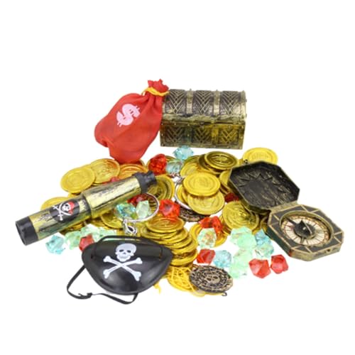COSMEVIVI Lernspielzeug Für Kinder 60-teiliges Piratenschatz-spielzeug Party-gefälligkeiten Für Geburtstage Piratenschatzsuche-spielset Fantasievolles Rollenspiel-spielzeug COSMEVIVI Lernspielzeug Für Kinder 60-teiliges Piratenschatz-spielzeug Party-gefälligkeiten Für Geburtstage Piratenschatzsuche-spielset Fantasievolles Rollenspiel-spielzeug von COSMEVIVI