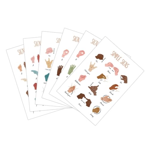 COSMEVIVI 6stücke Gebärdensprache Lernposter Für Anfänger Klassenzimmer Dekoration Alphabet Zahlenposter Canvas Lehrhilfe Wandkunst COSMEVIVI 6stücke Gebärdensprache Lernposter Für Anfänger Klassenzimmer Dekoration Alphabet Zahlenposter Canvas Lehrhilfe Wandkunst von COSMEVIVI