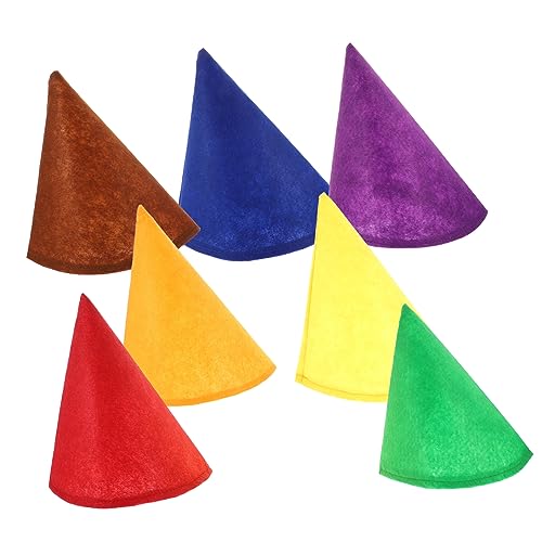 COSMEVIVI 7St Partyhut weihnachtsdeko zwergenmützen weihnachtscap weihnachtdeko weihnachtsklamotten Halloween-Elfenmütze Halloween-Zwerghüte Kappen Cosplay-Kostümzubehör Zwerg Hüte Filzstoff COSMEVIVI 7St Partyhut weihnachtsdeko zwergenmützen weihnachtscap weihnachtdeko weihnachtsklamotten Halloween-Elfenmütze Halloween-Zwerghüte Kappen Cosplay-Kostümzubehör Zwerg Hüte Filzstoff von COSMEVIVI