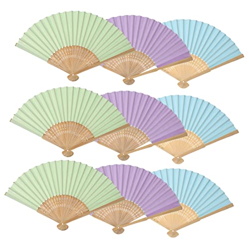 COSMEVIVI 9 Stück Teiliges Faltbare Papierschirme für Bemalen Leichte Handliche Fächer aus Papier und DIY Blanko Handfächer in Pastellfarben für Kreative Malprojekte und Dekoration COSMEVIVI 9 Stück Teiliges Faltbare Papierschirme für Bemalen Leichte Handliche Fächer aus Papier und DIY Blanko Handfächer in Pastellfarben für Kreative Malprojekte und Dekoration von COSMEVIVI