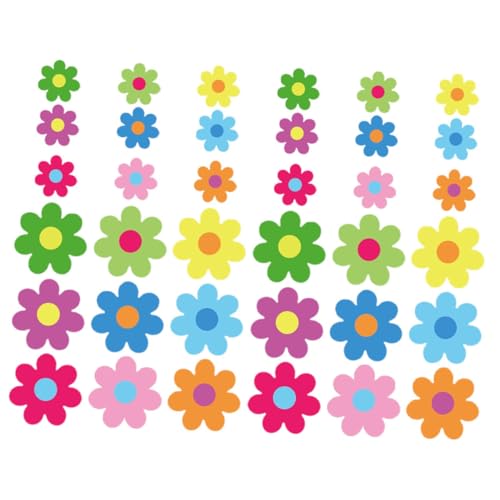 COSMEVIVI Bunte Blumen Karton Ausschnitte mit Klebepunkten Vielseitige Frühlingsdeko für Klassenzimmer Pinnwand Stabile Papierformen für Schulprojekte und Wanddekoration COSMEVIVI Bunte Blumen Karton Ausschnitte mit Klebepunkten Vielseitige Frühlingsdeko für Klassenzimmer Pinnwand Stabile Papierformen für Schulprojekte und Wanddekoration von COSMEVIVI
