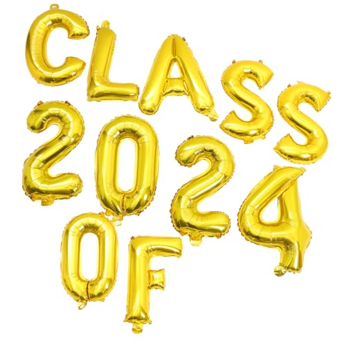 COSMEVIVI Dekorativer Folienballon Class Of in Graduation Party Deko mit Zahlenballons Girlande und Vielseitigen Formen für Abschlussfeier Fotorequisiten und Festgestaltung COSMEVIVI Dekorativer Folienballon Class Of in Graduation Party Deko mit Zahlenballons Girlande und Vielseitigen Formen für Abschlussfeier Fotorequisiten und Festgestaltung von COSMEVIVI