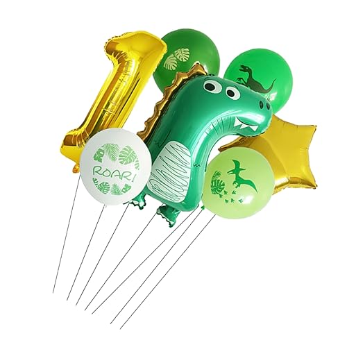 COSMEVIVI Dinosaurier-Geburtstagsparty-Luftballons Aluminiumfolien-Luftballons -Partyzubehör dekorativ für Jungen- und Mädchenpartys von COSMEVIVI