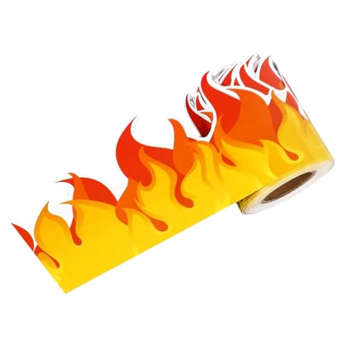 COSMEVIVI Feuerflammen-bordüren-aufkleber Rollenform für Tafel Pinnwanddeko Leicht Zuschneidbar Abwischbar Wiederverwendbar DIY Klassenzimmer Dekoration COSMEVIVI Feuerflammen-bordüren-aufkleber Rollenform für Tafel Pinnwanddeko Leicht Zuschneidbar Abwischbar Wiederverwendbar DIY Klassenzimmer Dekoration von COSMEVIVI