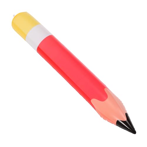 COSMEVIVI Großer Aufblasbarer Bleistift Luftballon PVC Rote Schulanfang Party Dekoration Lebendige Klassenraum Deko Auffälliger Riesen Bleistift für Fotohintergrund und Kinderfeier von COSMEVIVI
