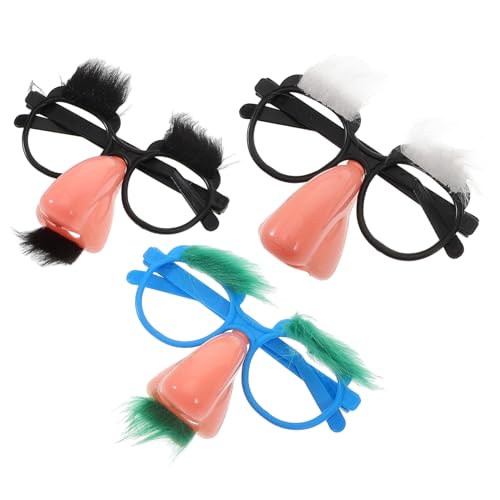 COSMEVIVI Lustige Brille Mit Großer Nase Und Augenbrauen 3-teiliges Party-Set Als Verkleidungszubehör Für Die Feiertage COSMEVIVI Lustige Brille Mit Großer Nase Und Augenbrauen 3-teiliges Party-Set Als Verkleidungszubehör Für Die Feiertage von COSMEVIVI
