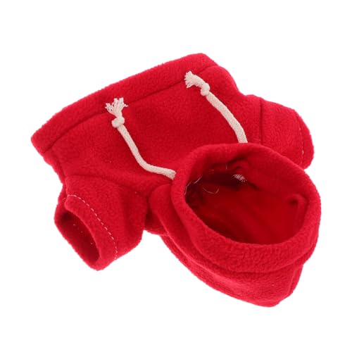 COSMEVIVI Plüschbär Kleidung Kuscheltier Hoodie Rot Einfarbig Puppen Outfit Weiche Samtstoff Sweatshirt Ersatz für Stofftiere Kleine Hundepullover Spielzeugzubehör COSMEVIVI Plüschbär Kleidung Kuscheltier Hoodie Rot Einfarbig Puppen Outfit Weiche Samtstoff Sweatshirt Ersatz für Stofftiere Kleine Hundepullover Spielzeugzubehör von COSMEVIVI