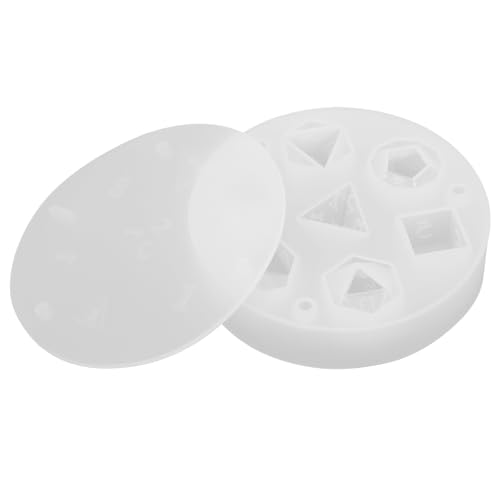 COSMEVIVI Silikon-Würfelform für Epoxidharz, 7 Hohlräume, polyedrische stereoskopische Tischspielform, Basteln, DIY-Herstellung von Schmuck, Brettspiel COSMEVIVI Silikon-Würfelform für Epoxidharz, 7 Hohlräume, polyedrische stereoskopische Tischspielform, Basteln, DIY-Herstellung von Schmuck, Brettspiel von COSMEVIVI