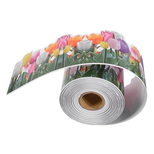 COSMEVIVI Tulpenmuster Bordüre für Pinnwand Selbstklebende Blumenrand Sticker für Diy Scrapbooking Klassenzimmerdekoration COSMEVIVI Tulpenmuster Bordüre für Pinnwand Selbstklebende Blumenrand Sticker für Diy Scrapbooking Klassenzimmerdekoration von COSMEVIVI