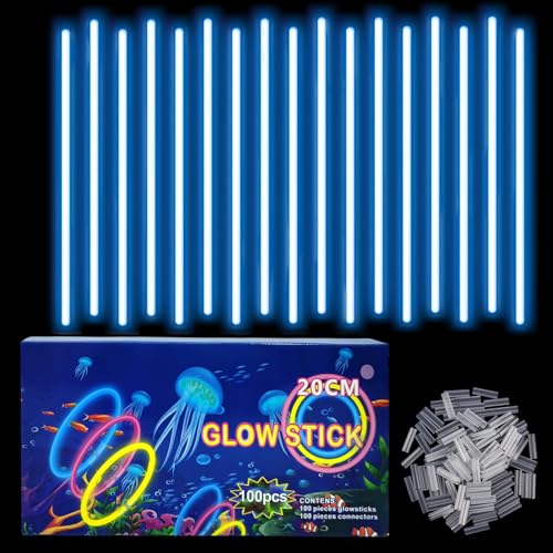 Knicklichter Kinder Party Set Blau,100 Stück Leuchtstäbe Kinder+100 Verbinder,Schwarzlicht Deko Brillen&Armreifen Für Halloween,Weihnachten, Geburtstage,Hochzeit,Neon Leuchtstäbe Party Accessoires Set Knicklichter Kinder Party Set Blau,100 Stück Leuchtstäbe Kinder+100 Verbinder,Schwarzlicht Deko Brillen&Armreifen Für Halloween,Weihnachten, Geburtstage,Hochzeit,Neon Leuchtstäbe Party Accessoires Set von COSORO