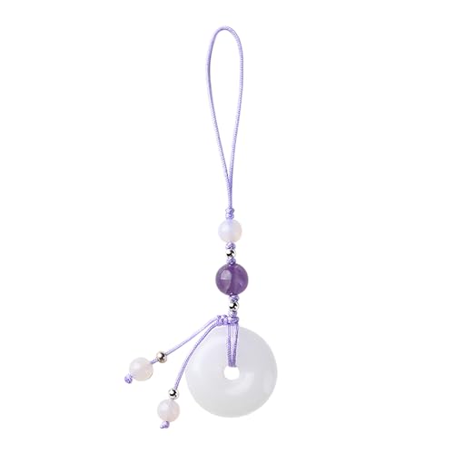 COSSIKA Jade-Anhänger, Vintage-Stil, weiße Jade, Schnallen-Anhänger, Handy-Gurt, Kette, Accessoire, chinesischer Stil, Schlüsselanhänger, Charm, einzigartiges Geschenk für Frauen und Mädchen COSSIKA Jade-Anhänger, Vintage-Stil, weiße Jade, Schnallen-Anhänger, Handy-Gurt, Kette, Accessoire, chinesischer Stil, Schlüsselanhänger, Charm, einzigartiges Geschenk für Frauen und Mädchen von COSSIKA