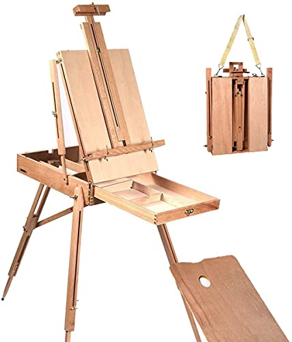 COSTWAY Staffelei mit Ablage und Schublade, Künstlerstaffelei Buchenholz, Standstaffelei verstellbar, Bodenstaffelei für Leinwände bis 86cm, Atelierstaffelei tragbar 71x114x180cm COSTWAY Staffelei mit Ablage und Schublade, Künstlerstaffelei Buchenholz, Standstaffelei verstellbar, Bodenstaffelei für Leinwände bis 86cm, Atelierstaffelei tragbar 71x114x180cm von COSTWAY