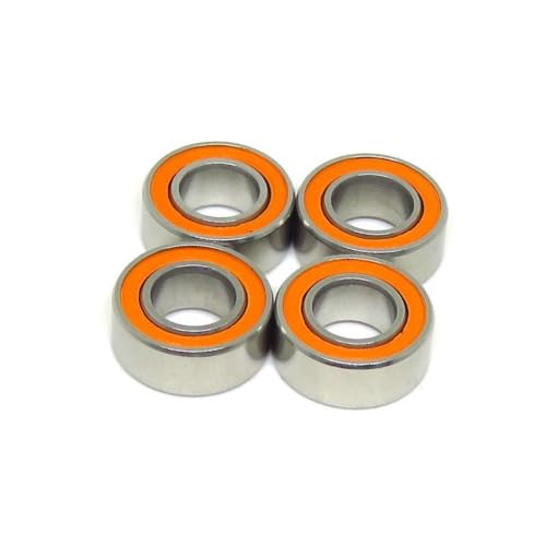 COSZWQDP 10 Stück SMR105 2RS Lager 5x10x4 mm Edelstahl Hybrid Keramik Lager MR105 SMR105C RS 2RS 5 * 10 * 4 RC Autos LKW Upgrade Lager(SMR74C-2OS 4x7x2.5mm) von COSZWQDP