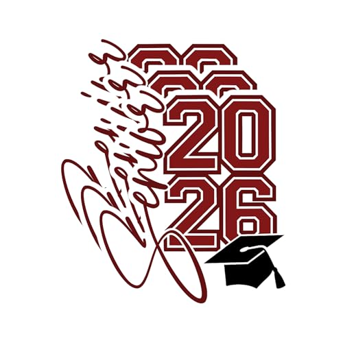 Senior 2026 Aufkleber – lustige, wasserdichte Vinyl-Aufkleber für Erwachsene, Wasserflaschen-Aufkleber, Laptop-Aufkleber, Handyhülle, langlebiges Aufkleber-Set (3 Stück, 7,6 cm) von COTHACH