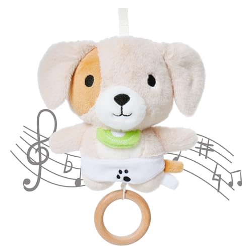 COTTONBEBE Spieluhr Baby Einschlafhilfe, Süßer Hund Plüschtier Spielzeug mit weiche Wiegenlied für 0+ Monaten Mädchen Junge, Perfektes Baby Geschenk COTTONBEBE Spieluhr Baby Einschlafhilfe, Süßer Hund Plüschtier Spielzeug mit weiche Wiegenlied für 0+ Monaten Mädchen Junge, Perfektes Baby Geschenk von COTTONBEBE