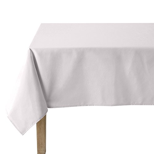 Coucke Tischdecke rund Uni Perle Baumwolle 180 cm von Coucke